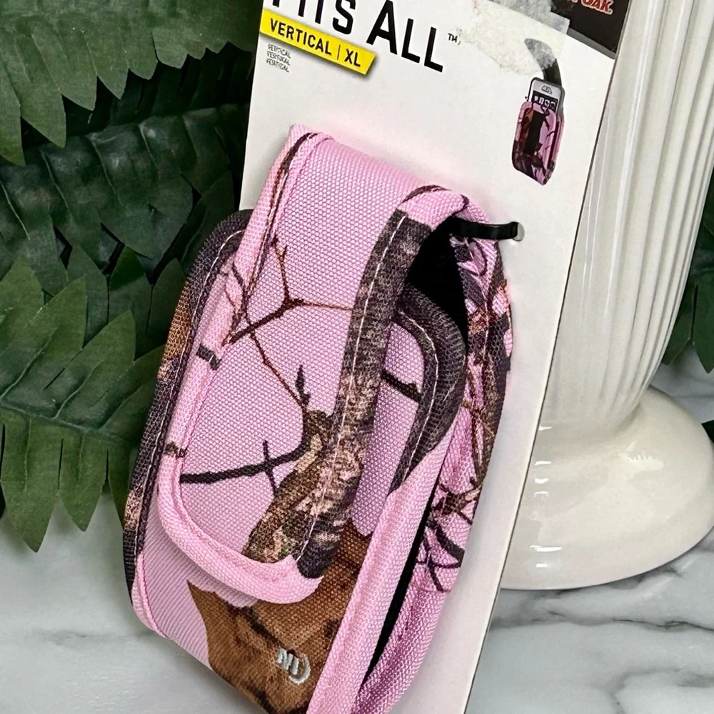 NEW* MOSSY OAK PINK CAMO FITS ALL VERTICAL XL CELL PHONE HOLSTER